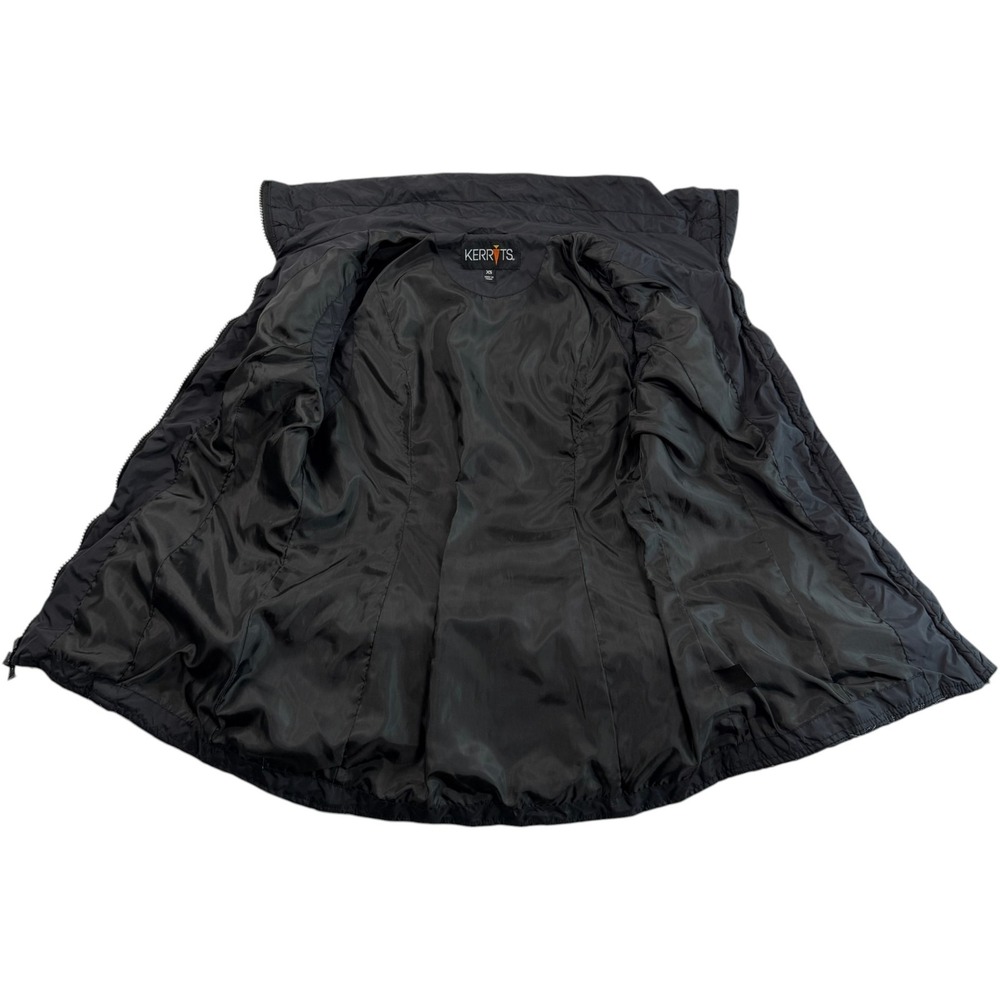 Kerrits Womens Quilted Riding Vest Sz XS Black Equestrian Full Zip Lightweight - Picture 7 of 10
